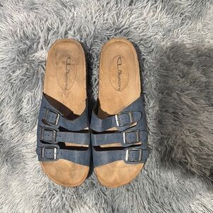 CL by Laundry Blue Buckle Sandals